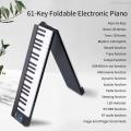 ammoon 61-Key Foldable Electronic Piano Multifunctional Electronic Organ Folding Digital Piano 61 Keys Sensitive Piano Keyboard with LCD Display Built-in Rechargeable Battery BT Connectivity Portable Musical Instrument with Piano Bag/Sustain Pedal. 