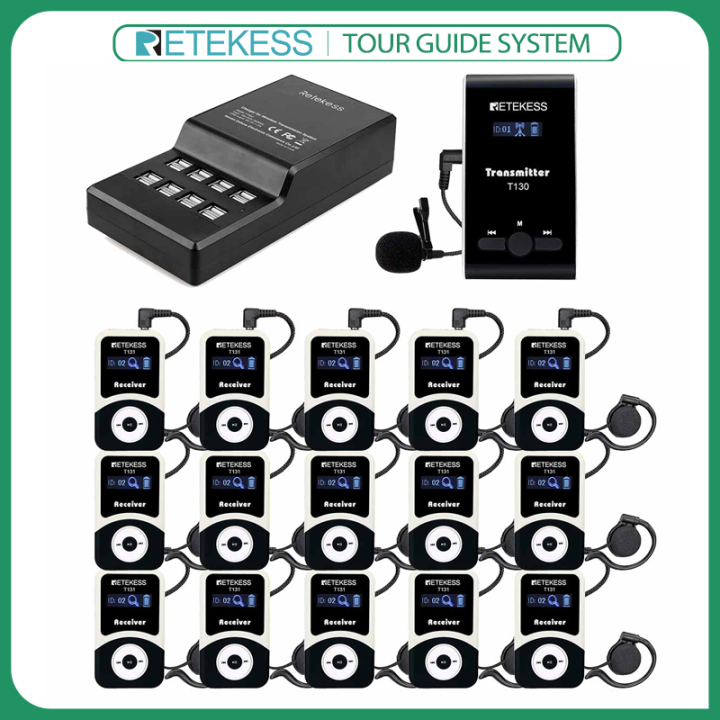 Retekess T130 99 Channel Wireless Tour Guide System Used for Hajj