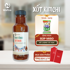 Xốt Kimchi Wefco Sốt Trộn Cơm Mì Rau Củ Chai 298ml