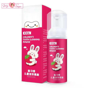 Kem đánh răng tạo bọt cho bé nuốt được kem đánh răng vị dâu cam Shop Mẹ Sam