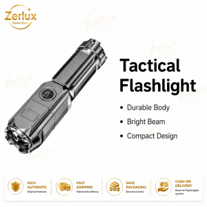 Super Bright LED Flashlight High Power Long Range Rechargeable Torch for Camping Hiking Outdoor