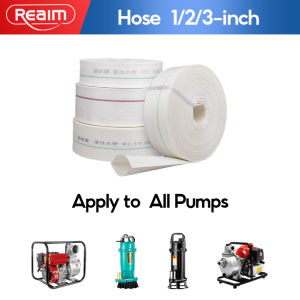 REAIM PE Flat Hose  Water Pipe  Garden Irrigation  Agricultural Irrigation Canvas Hose 10M/20M/50M  Watering