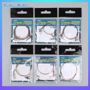 [Feibe Befei] 2Pcs set Steel Wire Titanium Wire Anti-Biting Line With Pin Fishing Front Wire