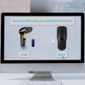 New Wireless Mouse Barcode Scanner, 2-in-1 Design 2D Handheld Barcode Scanner with Wireless Mouse Functions for POS System,Store,Supermarket, Warehouse. (Black). 