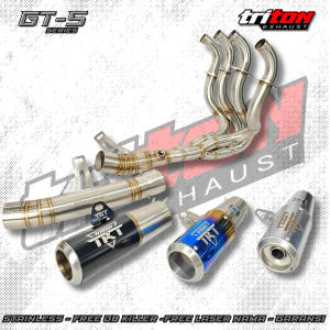 knalpot racing zx636r zx6r triton GT-5 series full system