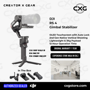DJI RS4 / RS 4 Combo Gimbal Stabilizer for DSLR and Mirrorless Camera Payload 3kg