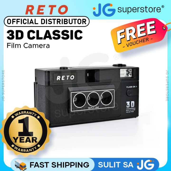 RETO 3D Classic Retrospekt Reusable Film Camera with Built-in - Main Image