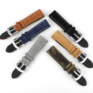 Suede Leather Watchband Handmade Retro Soft Watch Strap Quick Release Replacement Watch Accessories 18mm 19mm 20mm 22mm2026