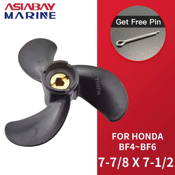 MARKGOO Propeller 7.8X8 Pitch 12 Spline Tooth RH For Mercury Outboard 4 5 6 HP Boat Motor Engine Parts Aluminum Prop With Hub Kit 48-812950A02 812950002