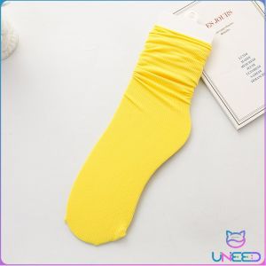 Need Womens Socks Pure Color Breathable Feet Calf Socks Fashion Medium Tube Socks