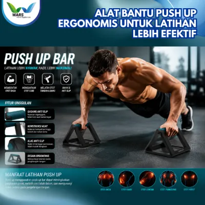 WARS Push Up Bar Grip Nyaman Alat Bantu Olahraga