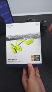 POLVCDG X9 Bone Conduction Earphones 32G IPX8 Waterproof Open Design for Swimming Running Cycling Hanging Earphones