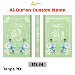Alfareza - Variasi 1 Alquran Custom For Muslimah Bisa Tulis Nama Tanpa PO Untuk Hadiah Kado Gratis Tanpa Biaya Tambahan