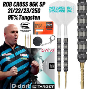 TARGET STEEL TIP DARTS - 21G/22G/23G/25G ROB CROSS 95K (SWISS) SP 95%TUNGSTEN DART SET