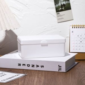 GOFIDIN กันฝุ่นกันฝุ่น กล่องเก็บของสำหรับเก็บ พลาสติกสำหรับตกแต่ง เคสฝาพับ ที่ยึดรูปภาพ อินส์ สีขาวขาว กล่องจัดระเบียบของ การ์ดสำหรับเด็ก