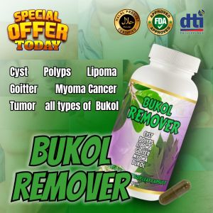 BUKOL REMOVER 60 CAPSULES- Natural relief for lumps/bumps/swelling/cyst/goiter/polyps/lipoma/mayoma/herbal capsule/guyabano leaves/papaya leaves/organic/natural