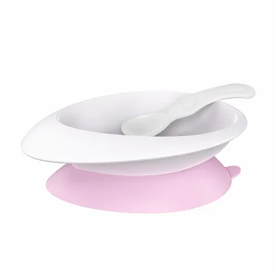 Lucky Baby Sroomy Suction Bowl With Spoon (2 Colour Option)
