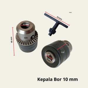 Kepala Bor 10mm Kepala mesin Bor