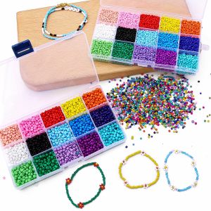 24000pcs Czech Glass Seedbeads Charm Small Jewelry Crystal Beads DIY For home living bracelet craft