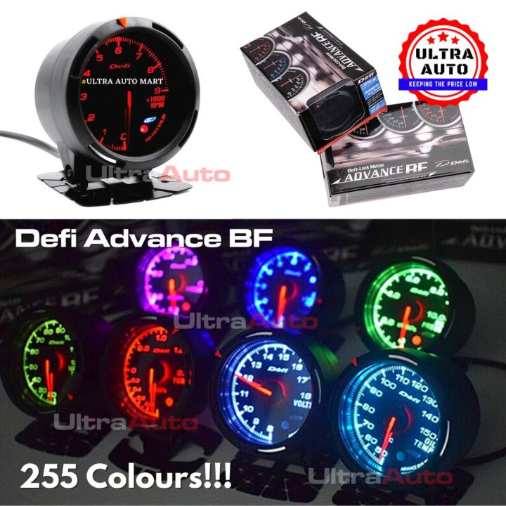 Defi Advance 255 Colours 60mm Smart Digital Meter Gauge with Sensor