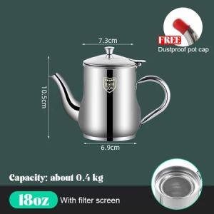 Stainless Steel Oil Container Can Kitchen Oil Filter Pot Household Oil Strainer with filter