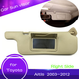 Interior sun visor for Toyota Corolla altis 2001 2002 2003 2004 2005 2006 2007 G9 right side make-up mirror sunvisor Car accessories