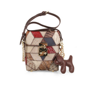 Cobbler Legend กระเป๋าหนัง Messenger สำหรับผู้หญิงกระเป๋าโทรศัพท์มือถือชั้นดี กระเป๋ากล่องลำลองกระเป๋าสายโซ่ขนาดเล็ก กระเป๋าหนังผู้หญิง