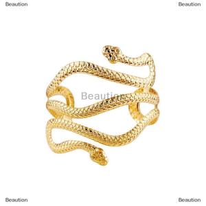 [COD] Beaution Open Snake Upper Arm Bangle Bracelet Adjustable Arm Cuff Bangle Bracelets for Women Fashion Jewelry