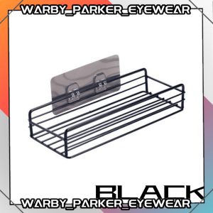 Simple Steel Storage Rack Self Adhesive Bathroom Wall Corner Shelf Basket Toilet Rack Kitchen Iron Bathroom Shelf Rack