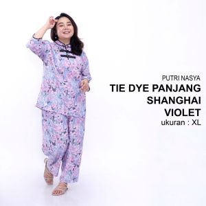 Tie Dye Big Size / One Set Jumbo / Setelan Celana Panjang Big Size / Setelan Busui Big / Tie Die Lengan tiga per empat / Tie Dye Jumbo Rayon / Setelan Piyama Big / Setelan Tidur Jumbo