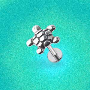 Happy Turtle Flatback Earring (1ชิ้น)