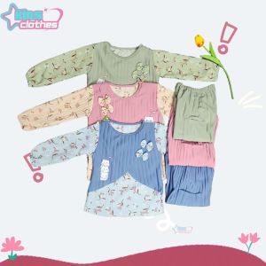 COD Stelan anak perempuan 2-6 tahun lengan pendek celana panjang/baju anak perempuan/textur