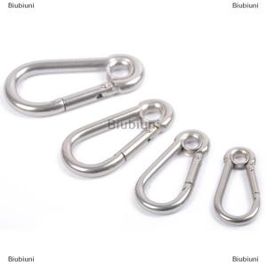 [COD] Biubiuni M4 M5 M6 M7 M8 thép không gỉ Carabiner Carbine Snap hook với dây Giày mùa xuân khóa vòng chìa khóa