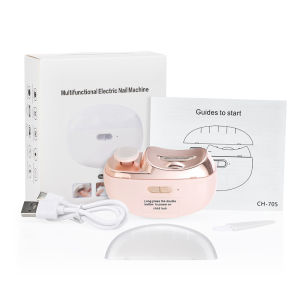 Electric Automatic Nail Clipper Electric Polishing with Light Automatic Nail Trimmer Rechargeable Nail Grinding Manicure Care Tool for Baby Adult