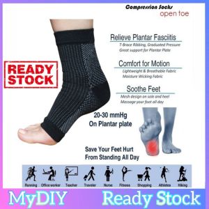 Socks Anti Fatigue Compression Therapy Stockings Heel Pain / Stokin Terapi Sakit Tumit Kaki
