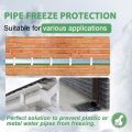 HEATIT Heat Tape for Water Freeze Protection Self-Regulating Heat Cable for Metal And Plastic Pipes Roof & Gutters De-Icing Heating Trace Tape Anti-Freeze Heater System 6ft Lighted Plug 35FT. 