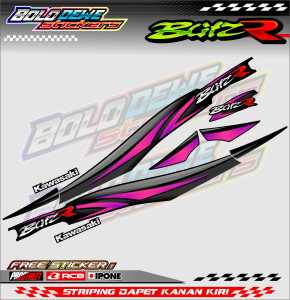 STRIPING VARIASI HONDA KAWASAKI BLITZ R/ STICKER LIST MOTOR KAWASAKI BLITZ R