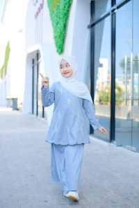 Stelan Rok Melayu Terlaris Bordir Kombinasi Swarovki Bahan Katun Toyobo