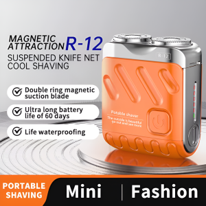 【FAMMY FAEY】Razor Electric Men 2025 New Razor Portable Mini Beard Razor Official Rotary Double Ring Electric Shaver Razor Blade双环电动剃须刀