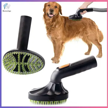 Dog grooming brush with vacuum hotsell