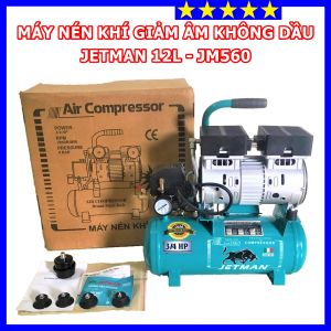 Máy Nén Khí Không Dầu ITALIA JETMAN JM560 12L ( 12 lít ) - Bảo Hành 12 Tháng