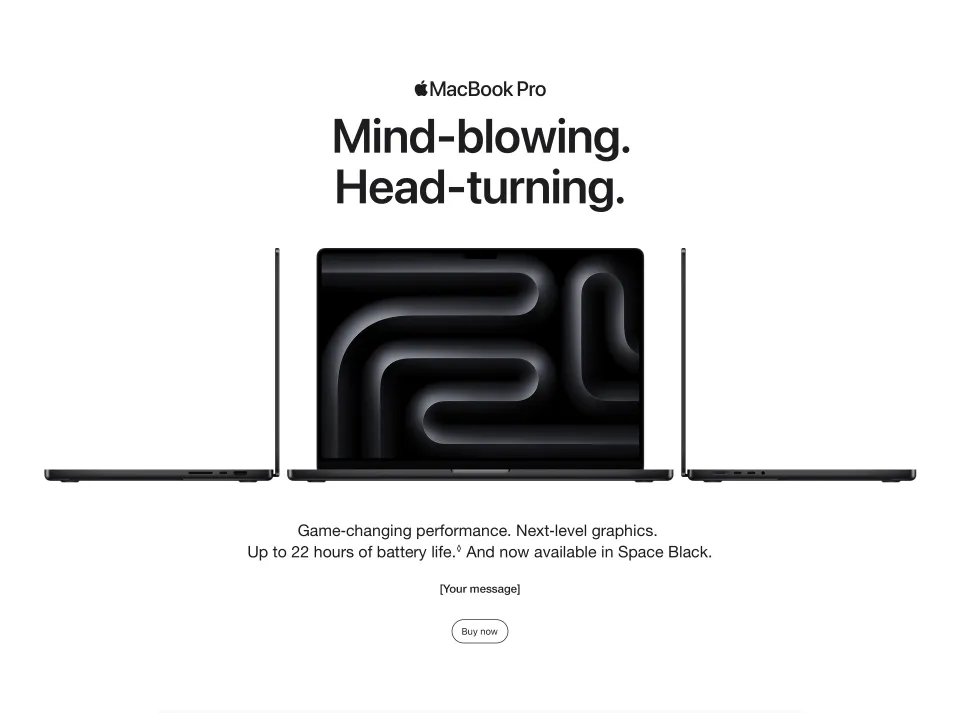 Apple 16-inch MacBook Pro: Apple M3 Pro chip with 12‑core CPU and