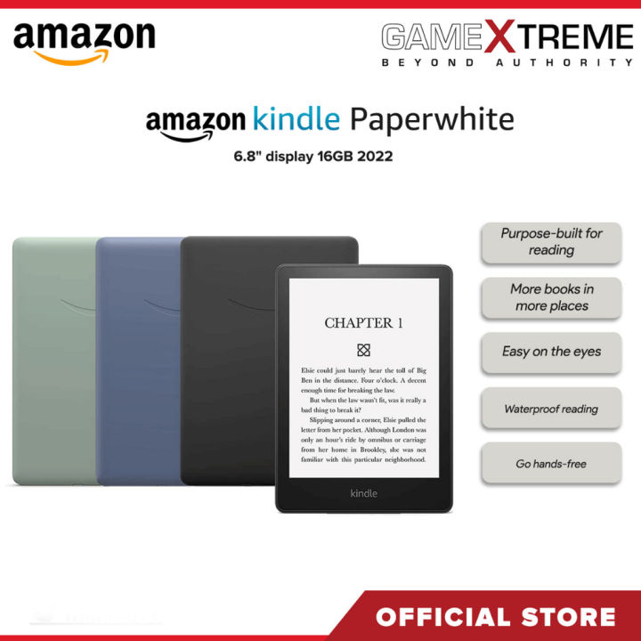 Amazon Kindle Paperwhite 16GB 11th Gen Waterproof with Adjustable Light