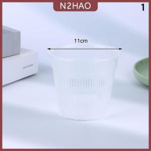N2HAO  11cm 14cm Bướm Phong Lan đặc biệt chậu hoa với lỗ bên lưới cốc chậu cây chậu hoa giỏ nhựa thoáng khí container