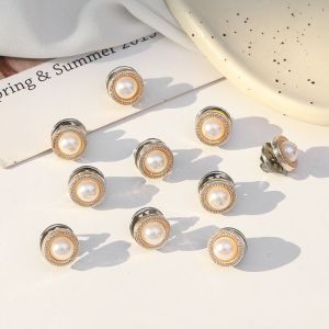 Zy Fashion 10pcs/set Trouser Waist Change Small Pin Korean Fashion Pants Waist Pin Pearl Cute Brooch Pin Jewelry For Women