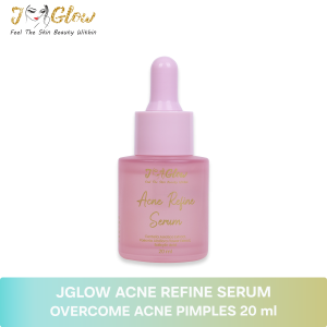 Jglow Skincare Serum Acne Refine Beauty Skin Refining Whitening Cream Skin kecantikan glowing serum & Perawatan Jglow pembersih Pemutih Kulit