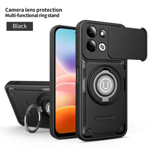 For TECNO POVA 8 5G Anti-drop phone case with lens dust-proof cover multi-functional ring stand