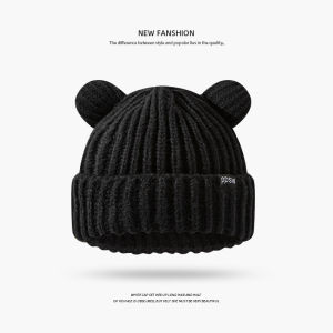 Mũ Len Tai Gấu Hàn Quốc Nam Nữ Dày Dặn Siêu Ấm Good Bear Nón Len RQN2399 - REQUANE