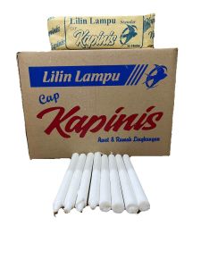 40 Pack Lilin Putih Cap Kapinis Tipe Standar Isi 8 X 40 Pack Murah Candle Mati Lampu Besar Grosir (Karton)