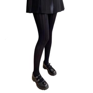 Embossed Twisted Pattern Solid Color Tights for Women Teen Medium Thick Leggings Spring Fall Opaque Pantyhose Stockings